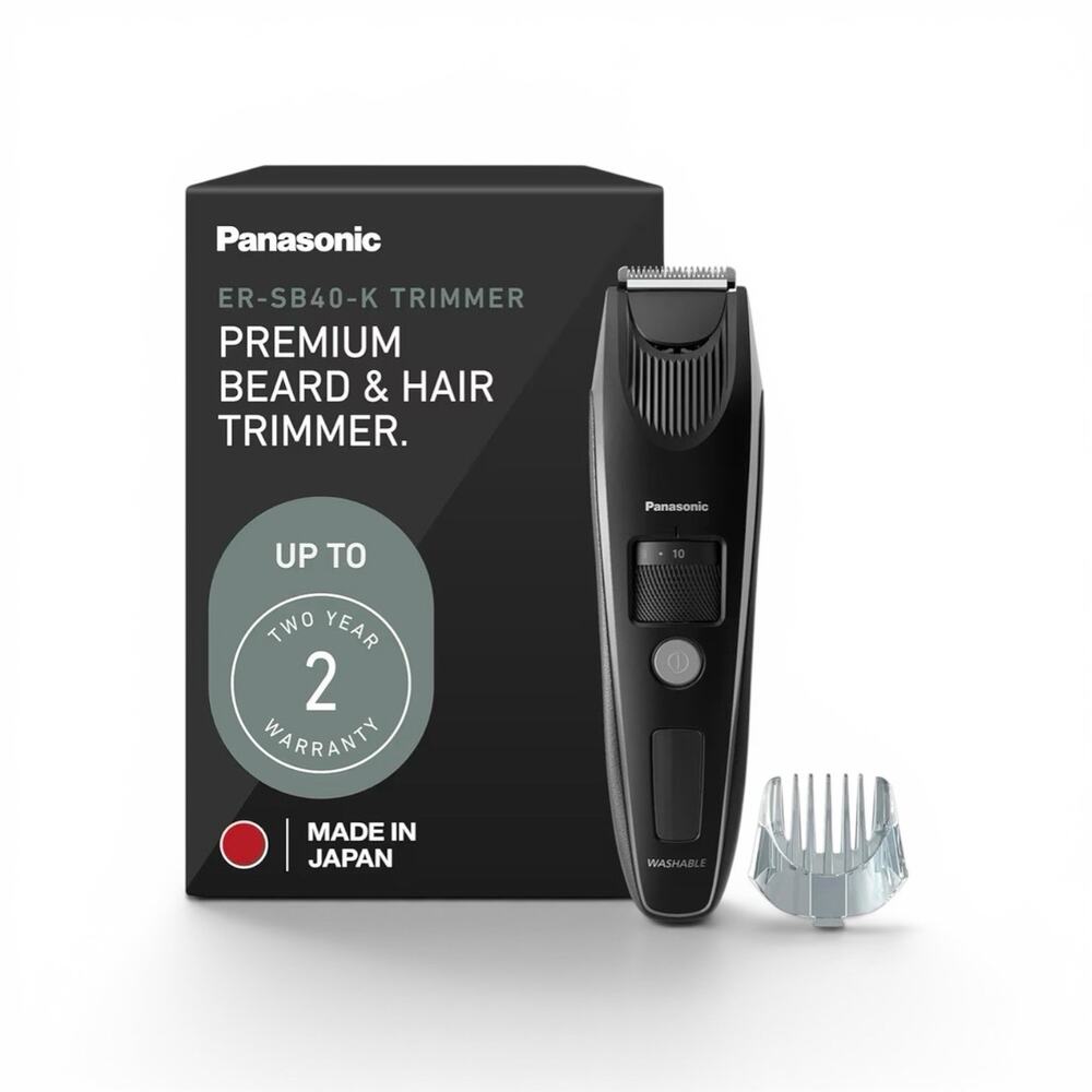 Panasonic ER-SB40 Rechargeable Beard Trimmer Open Box Made in Japan Cordless